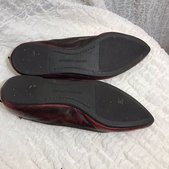 Frye Regina Leather Ballet Shoes Size 7M - Picture 9 of 9